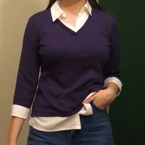 Karen Scott collar sweater